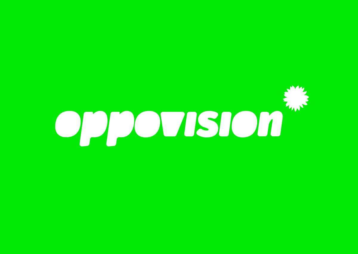 Logodesign und Branding für das Social-Media Video-Format oppovision der Bundestagsfraktion von BÜNDNIS 90/DIE GRÜNEN