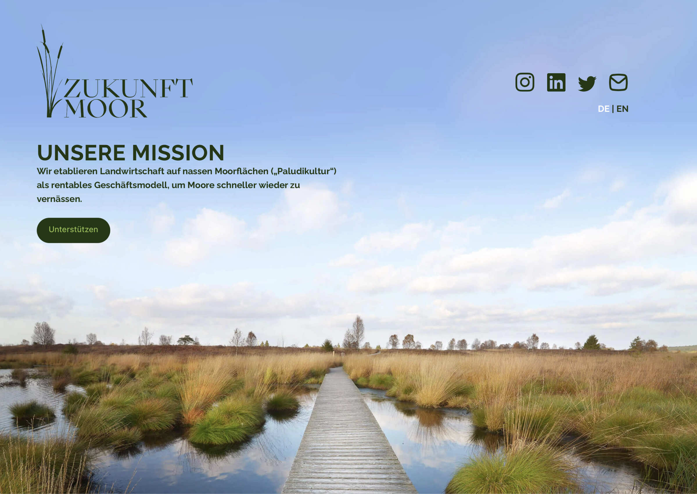 Webseite von ZukunftMoor